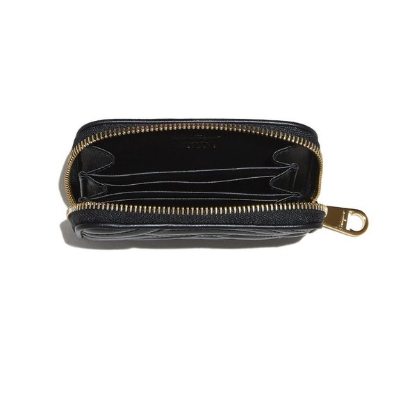 Salvatore Ferragamo Leather Change Purse in Nero NEW IN BOX - Picture 6 of 10